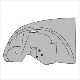 fianchetto anteriore completo di passaruota SX 1302/03