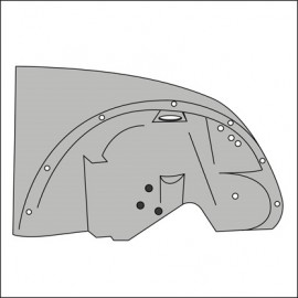 fianchetto anteriore completo di passaruota DX 1302/03