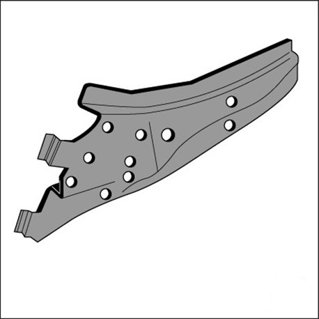 supporto paraurti post. 8/67 in poi, DX supporto paraurti post. 8/67 in poi, DX
