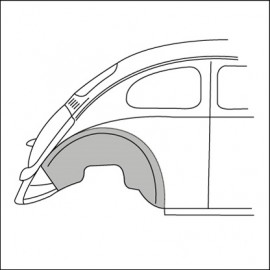 passaruota posteriore liscio DX 