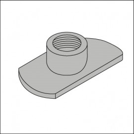 placchetta-dado per bullone parafango (cad.) 