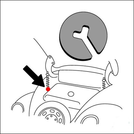 sieger perno centrale cofano ant. 1200/1300/1302 