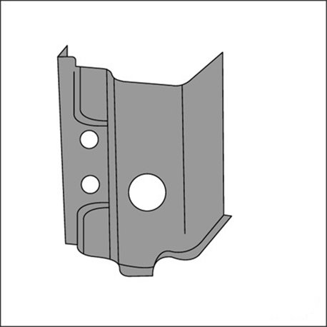 lamiera piantone anteriore portiera SX 