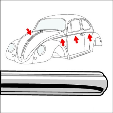 kit modanature carrozzeria 7 pz fino 51