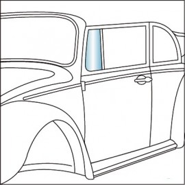 vetro deflettore cabrio 8/64 - 7/72 - dx o sx