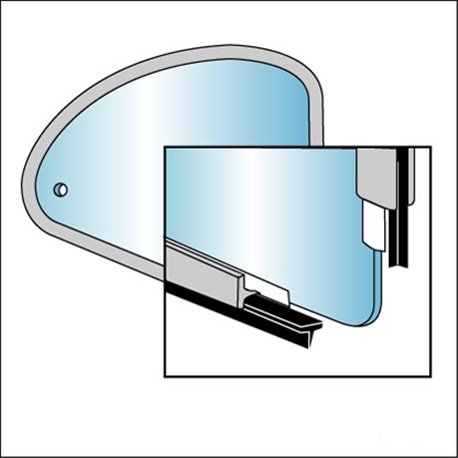 guarnizioni vetri laterale POP-OUT fino 7/64 - coppia  guarnizioni vetri laterale POP-OUT fino 7/64 - coppia