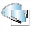 guarnizioni vetri laterale POP-OUT fino 7/64 - coppia 