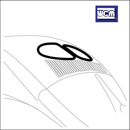 guarnizione lunotto 46-9/52 profilo stretto - wcm - coppia guarnizione lunotto 46-9/52 profilo stretto - wcm - coppia