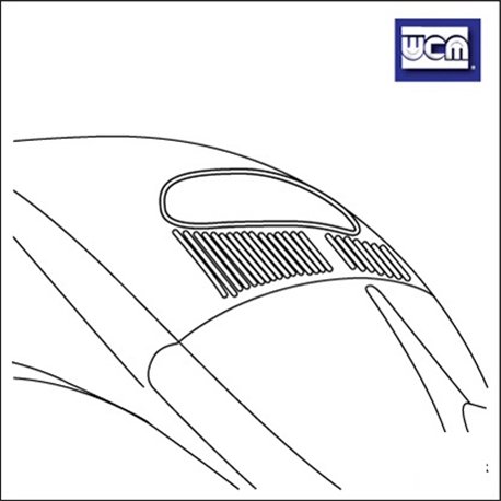 guarnizione lunotto De Luxe 3/53-7/57 - wcm guarnizione lunotto De Luxe 3/53-7/57 - wcm