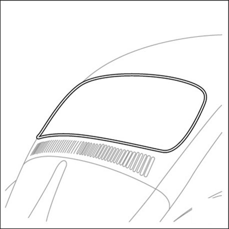 guarnizione lunotto De Luxe 8/64-7/71 - orig. Vw guarnizione lunotto De Luxe 8/64-7/71 - orig. Vw