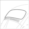 guarnizione lunotto De Luxe 8/64-7/71 - Qualità tedesca