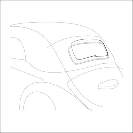 profilo in alluminio lunotto cabrio 63 - 75 