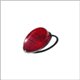 plastica rosso con ghiera per fanalino 8/61 - 7/67 - orig. Hella