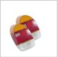 plastiche per fanalino 8/67 - 7/72 rosso-arancione-bianco  - (coppia)