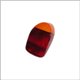 plastica per fanalino 8/67 - 7/72 rosso-arancione - cad.