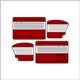 pannelli per porte cabrio ant/post TMI 8/55-7/64 bicolore off white 15/brick red 23 