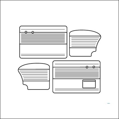 pannelli per porte ant/post TMI 8/64-7/66 off white 15 pannelli per porte ant/post TMI 8/64-7/66 off white 15