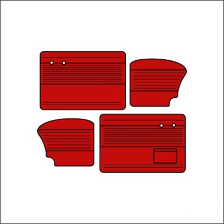 pannelli per porte ant/post TMI 8/64-7/66 red 17 pannelli per porte ant/post TMI 8/64-7/66 red 17