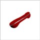 bracciolo portiera 8/58-7/67 SX rosso con cromatura