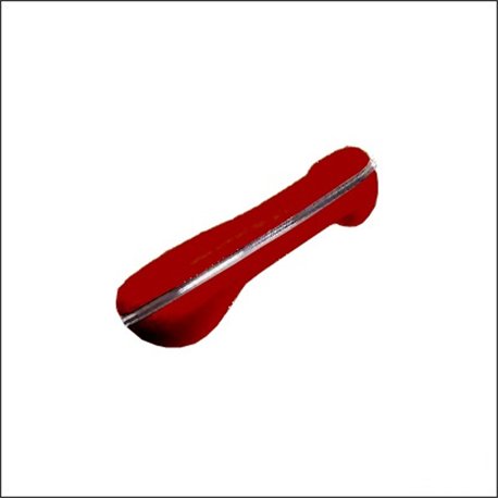bracciolo portiera 8/58-7/67 SX rosso con cromatura bracciolo portiera 8/58-7/67 SX rosso con cromatura