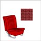 set fodere vinile TMI 8/67-7/72 Basket Weave/red 07