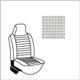 set fodere vinile TMI con poggiatesta 8/73-7/76 Basket Weave/off-white 05  