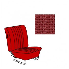 set fodere cabrio vinile TMI 8/67-7/72 Basket Weave/red 07