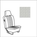set fodere cabrio vinile TMI con poggiatesta 8/67-7/69 Basket Weave/off-white 05