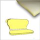 gommapiuma sedile posteriore cabrio 58-64 (base+schienale) 