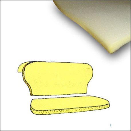 gommapiuma sedile posteriore cabrio 58-64 (base+schienale)  gommapiuma sedile posteriore cabrio 58-64 (base+schienale)
