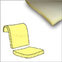 gommapiuma riparazione 1 sedile ant. 65 - 72 
