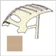 cielo in tessuto TMI beige 1949-7/59