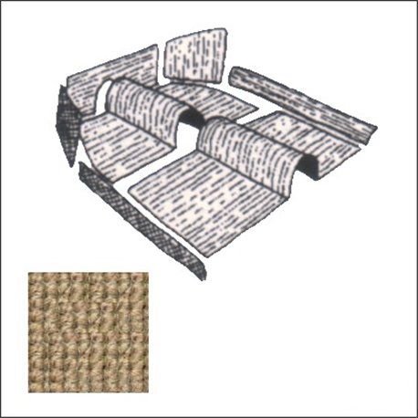 kit moquettes TMI 7 pz. 73 - beige kit moquettes TMI 7 pz. 73 - beige