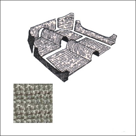 kit moquettes TMI cabrio 58 - 70 grigio Basic Series  kit moquettes TMI cabrio 58 - 70 grigio Basic Series