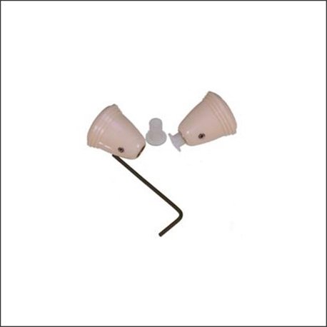 pomolo per radio beige - coppia pomolo per radio beige - coppia