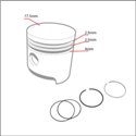fasce elastiche 77.5mm 2.5/2.5/4mm 