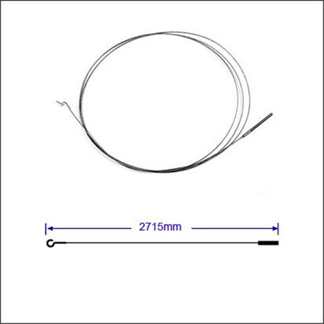 cavo acceleratore T1 extra lungo 2715mm x 2 carburatori