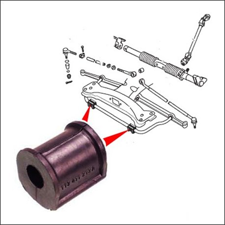 silentbloc barra stabilizzatrice/naso pianale 1302/03 