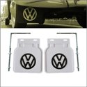 paraspruzzi bianco con logo VW nero