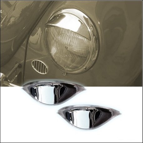 ciglia fari in acciaio inox fino 7/67 - coppia ciglia fari in acciaio inox fino 7/67 - coppia