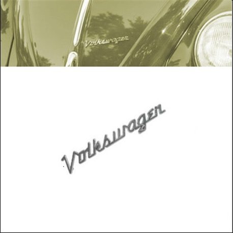 scritta Volkswagen corsiva per cofano anteriore scritta Volkswagen corsiva per cofano anteriore