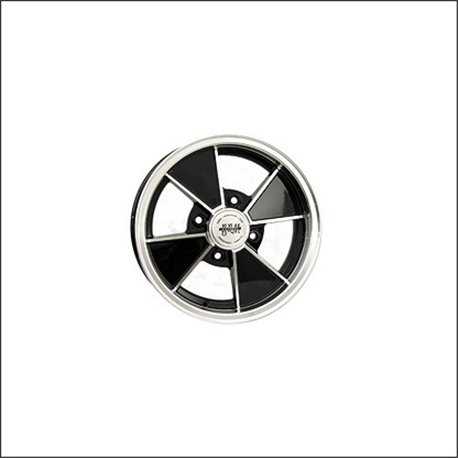 cerchio brm 4,5x15 con bulloni nero cerchio brm 4,5x15 con bulloni nero